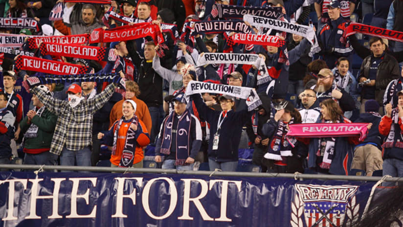New England Revolution supporters - April 9, 2011