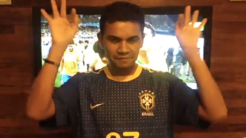 Brazilian national team fan, Carlos