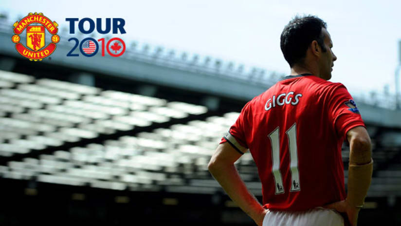 Manchester United's Ryan Giggs says he's anxious to see what happens on Wednesday against Philadelphia.