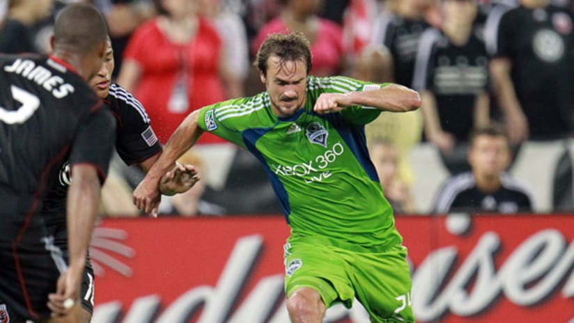 Roger Levesque's first goal of the season was a matchwinner over D.C. United.
