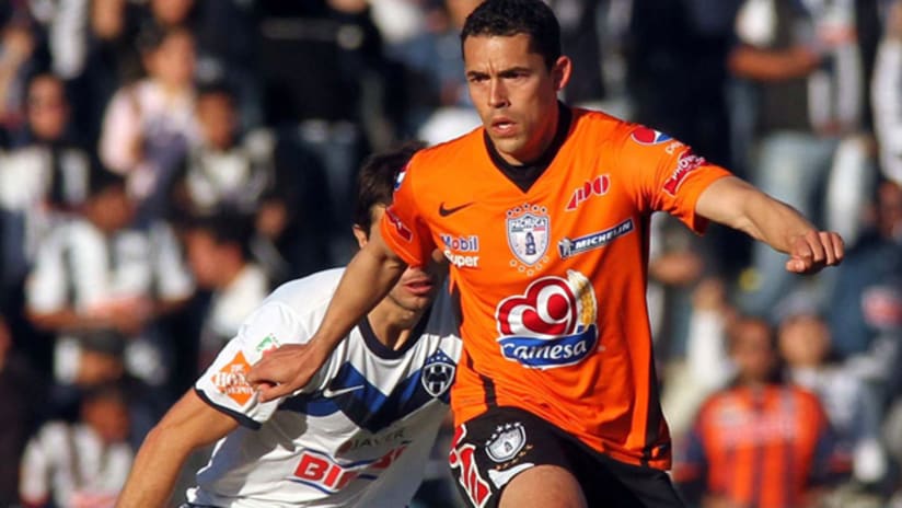 Herculez Gomez started for Pachuca, who lost 2-0 to Monterrey.