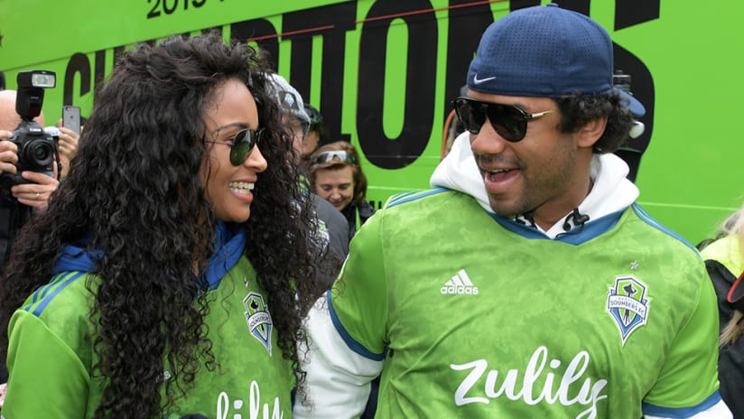 Russell Wilson - Ciara - Seattle Sounders