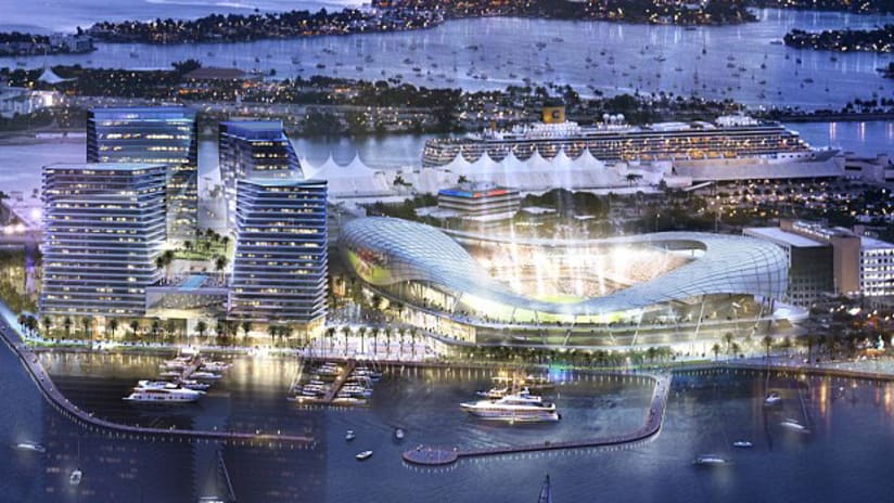 Potential Miami stadium for David Beckham