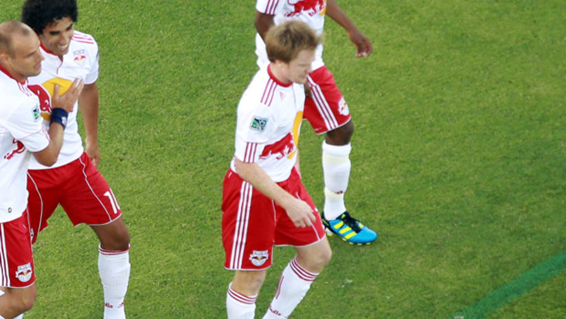 Midfielder Dax McCarty in his first game with the Red Bulls