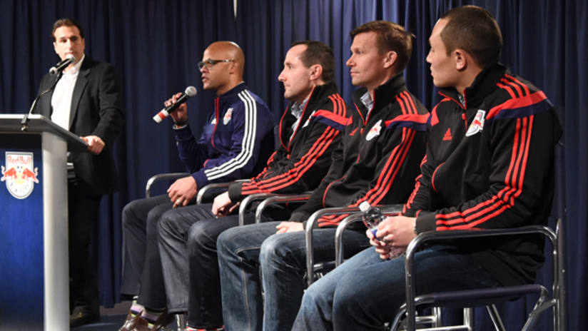 Frank Isola Ali Curtis Marc de Grandpre Jesse Marsch Luis Robles Red Bull New York Red Bulls RBNY town hall
