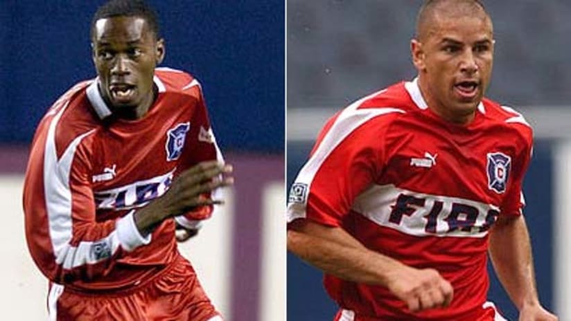 DaMarcus Beasley (left) and Chris Armas will play for the U.S. national team.