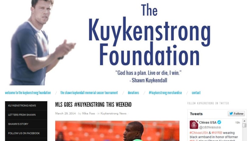 MLS Players Pay Tribute to Shawn Kuykendall -