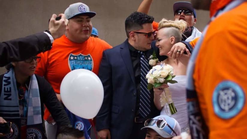 NYCFC fans get married