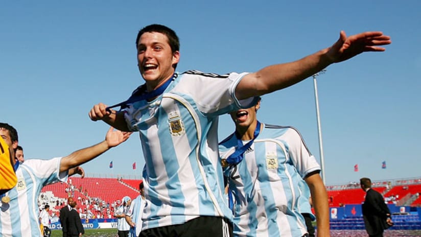 Matias Sanchez with the Argentine U-20 national team