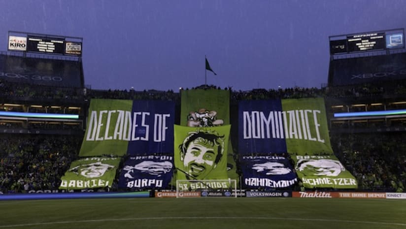 Seattle Sounders FC Emerald City Decades of Dominance Tifo