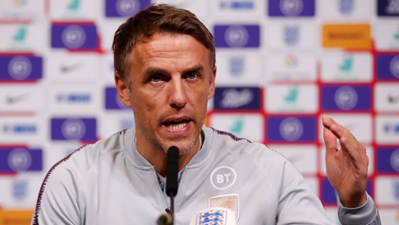 Phil Neville - England - press conference