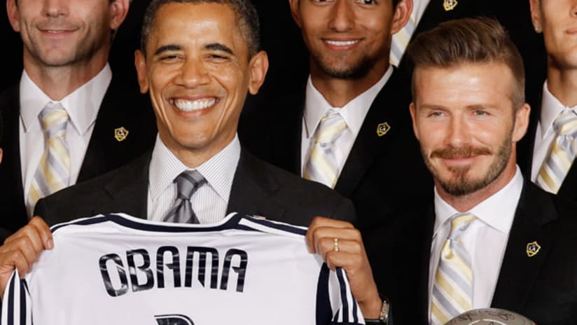 President Barack Obama and David Beckham