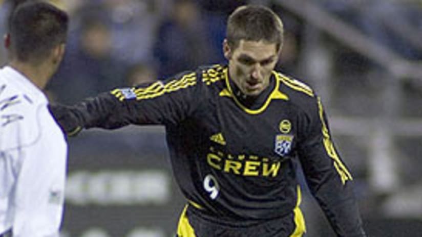 Ante Razov paired with Edson Buddle to account for the Crew's three goals Saturday.