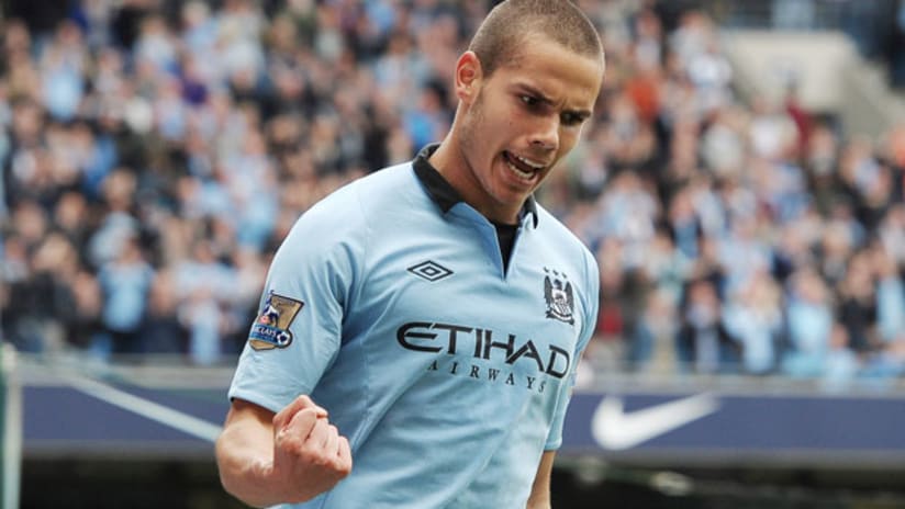 Jack Rodwell in Manchester City Blue