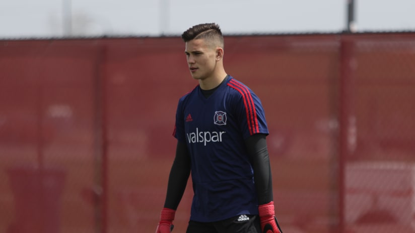 Damian Las with the Chicago Fire