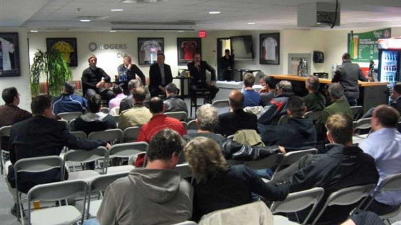 Around 50 fans attended TFC's Town Hall meeting on Monday.