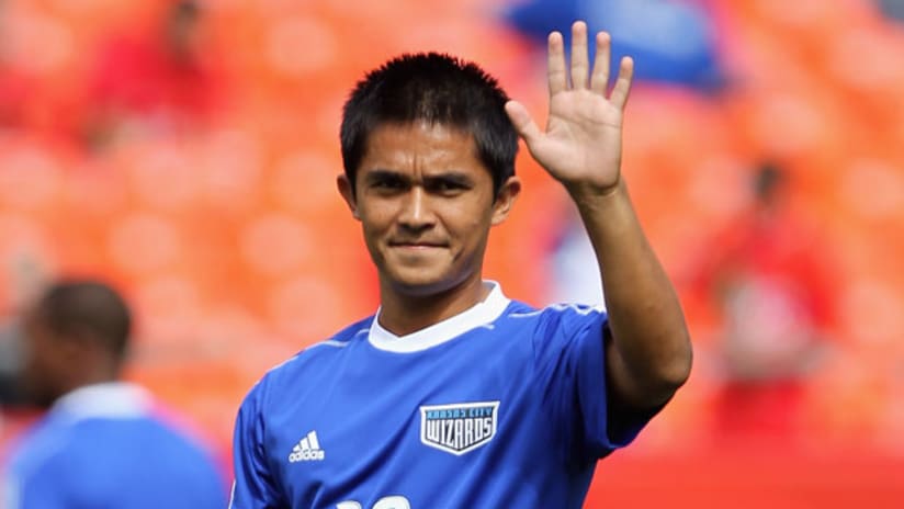 Sunil Chhetri appeared in two games this season for KC, an Open Cup match and in the Man. Utd friendly.