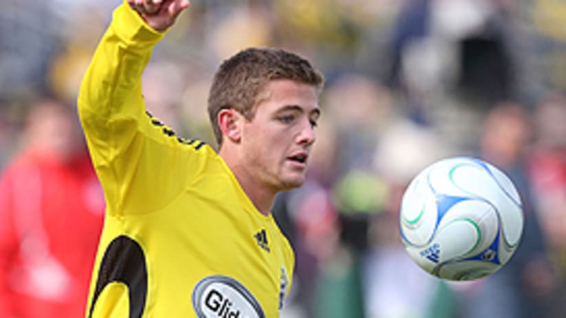 Robbie Rogers helped lead Columbus to their 4-3 win over Chivas USA on Saturday.