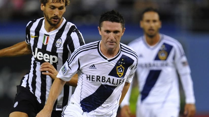 Robbie Keane in action vs. Juventus