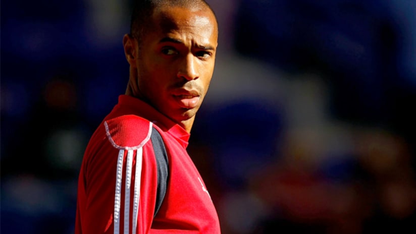 Thierry Henry kicked off his first preseason with the Red Bulls on Tuesday.