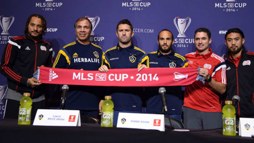 MLS CUp press conference group shot