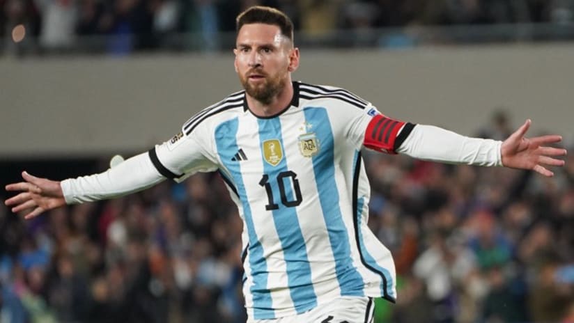 Messi Argentina celebration