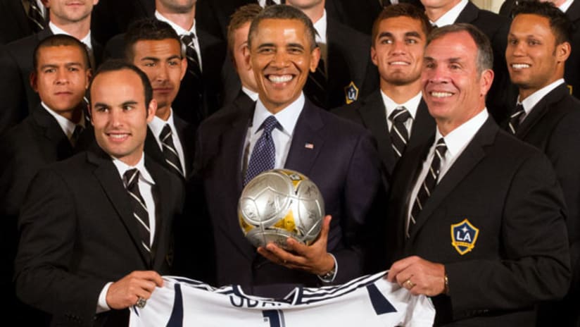 Landon Donovan, President Obama, Bruce Arena and the LA Galaxy