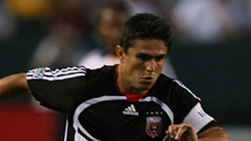 Jaime Moreno will miss at least one of United's final two games.