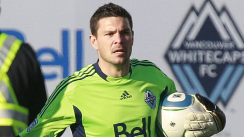 Jay Nolly of the Vancouver Whitecaps