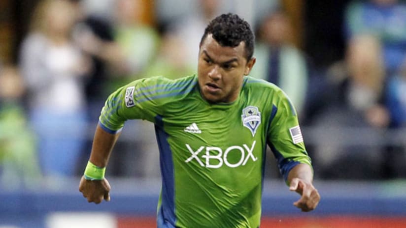 Mario Martinez with the Seattle Sounders