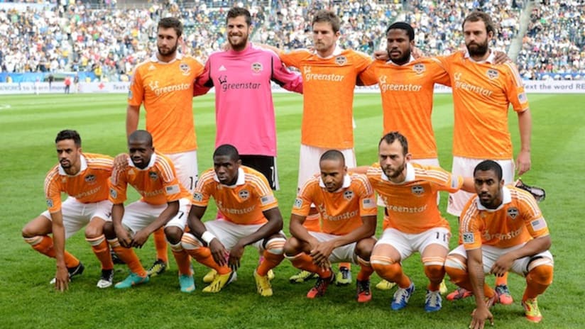 Houston Dynamo team photo before MLS Cup 2012
