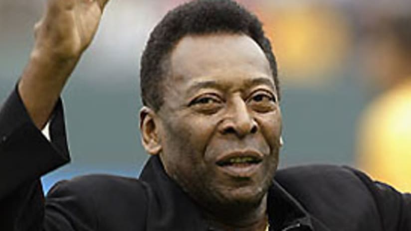 Pele was one of the stars on hand at the Manhattan fundraiser Wednesday night.