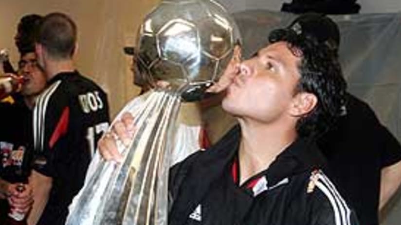 Christian Gomez helped United win MLS Cup 2004 in his first season with the club.