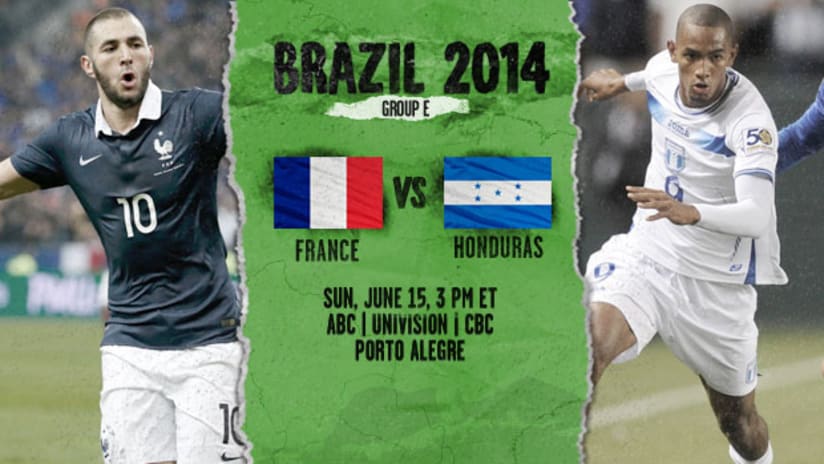 World Cup: France vs. Honduras, June 15, 2014