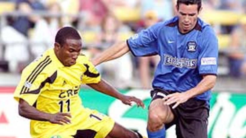 Jeff Cunningham and the Columbus Crew are at the top of the Eastern Conference.