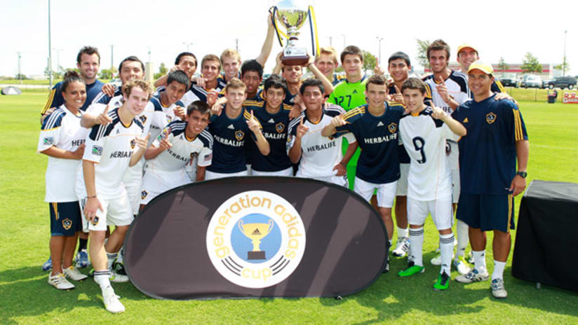 LA Galaxy win 2011 Generation adidas Cup
