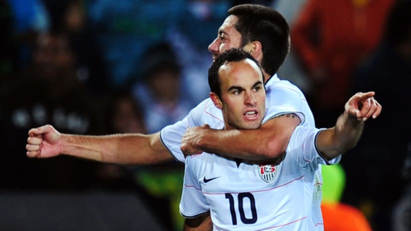 ''We can play anywhere on the field,'' Landon Donovan said of his teammate, Clint Dempsey.