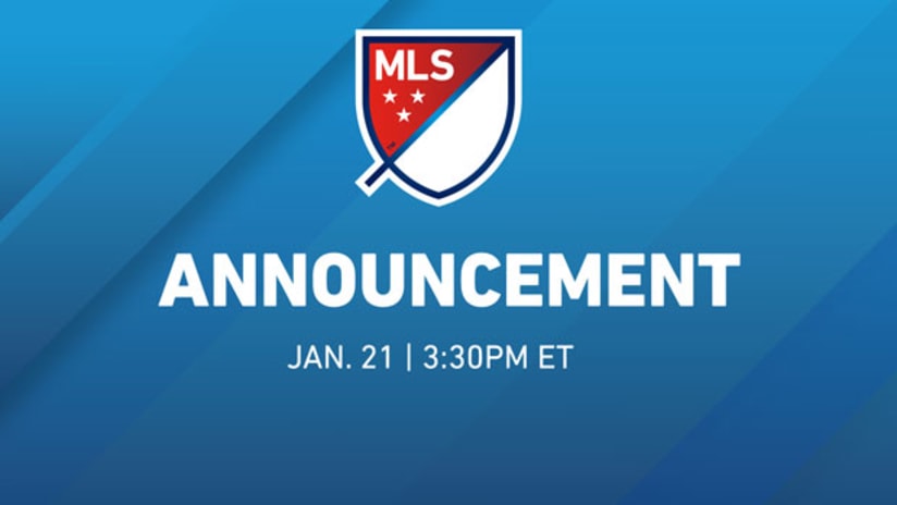 MLS will hold a special announcement on January 21, 2015