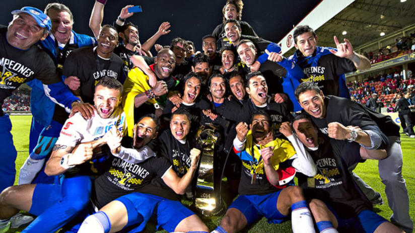 Cruz Azul celebrate the the CONCACAF Champions League title