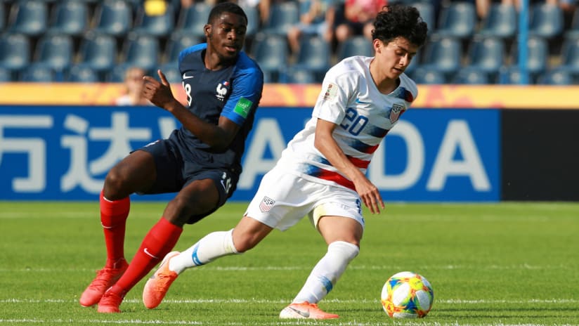 Richie Ledezma - US national team - USMNT - U-20 World Cup vs. France - June 4, 2019