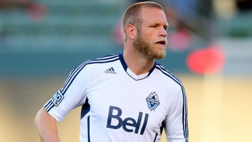 Vancouver's Jay DeMerit warms up