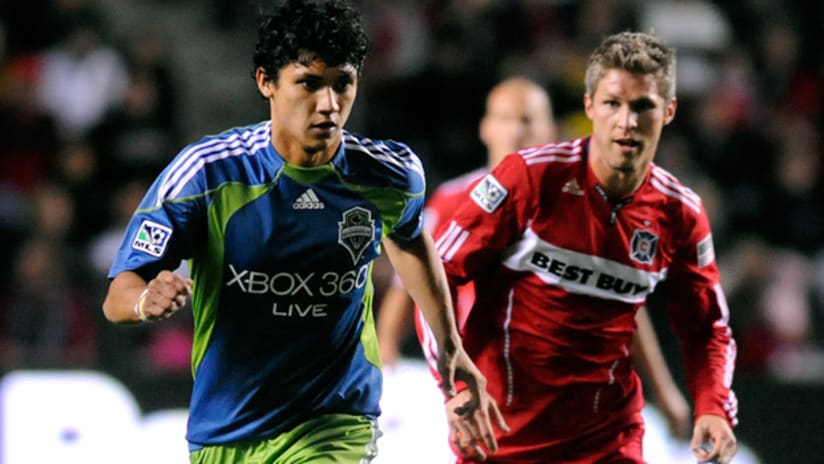Fredy Montero will miss Seattle's match vs. Chicago as he recovers from a wrist injury.