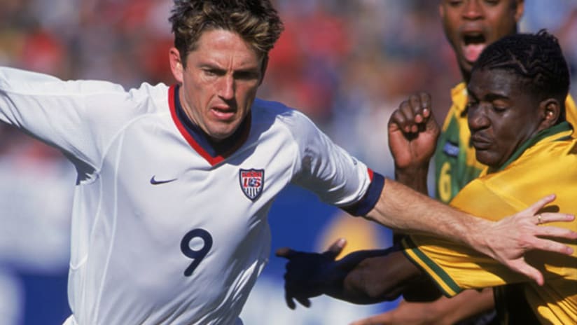Joe-Max Moore scored two goals for the USMNT against Jamaica in a World Cup qualifier in October 2001.