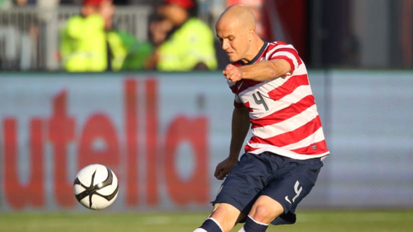 Michael Bradley in the US friendly at Canada