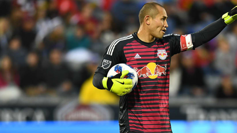 Luis Robles - New York Red Bulls - pointing