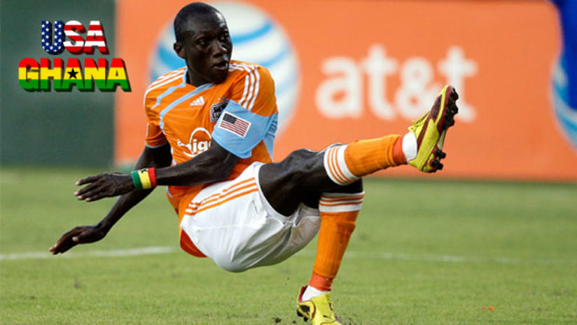 Dominic Oduro is rooting for Ghana on Saturday, and raising trouble in the Dynamo locker room in the process.
