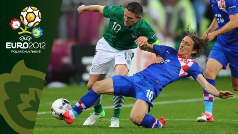 Robbie Keane and Luka Modric - Euro 2012