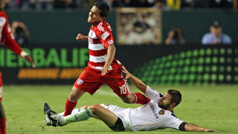David Ferreira (left) suffered the most fouls of any player in the league in 2010.