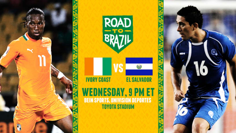 Ivory Coast vs. El Salvador, Road to Brazil, June 4, 2014