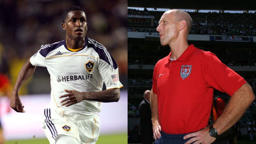 Edson Buddle (left) is unsure if he should be selected for Bob Bradley's 30-man World Cup roster.